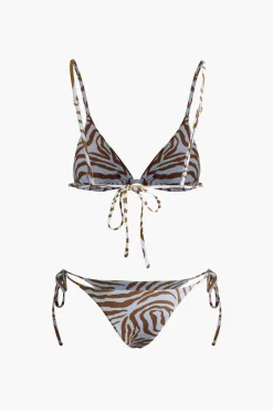 Leopard Print Tied Bikini Set