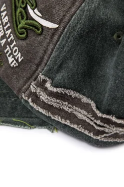 Letter Embroidery Distressed Baseball Hat