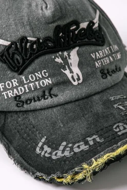 Letter Embroidery Distressed Baseball Hat