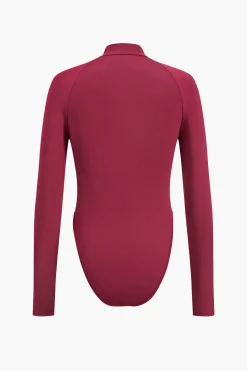Letter Print Long Sleeve Bodysuit