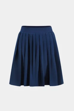 Letter Print Top And Pleated Skirt Set