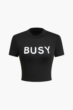 Letter Print T-shirt