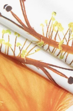 Lily Print Strapless Top