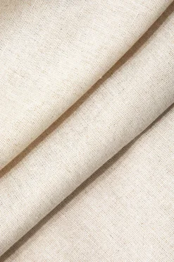 Linen Asymmetric Ruched Slit Midi Skirt