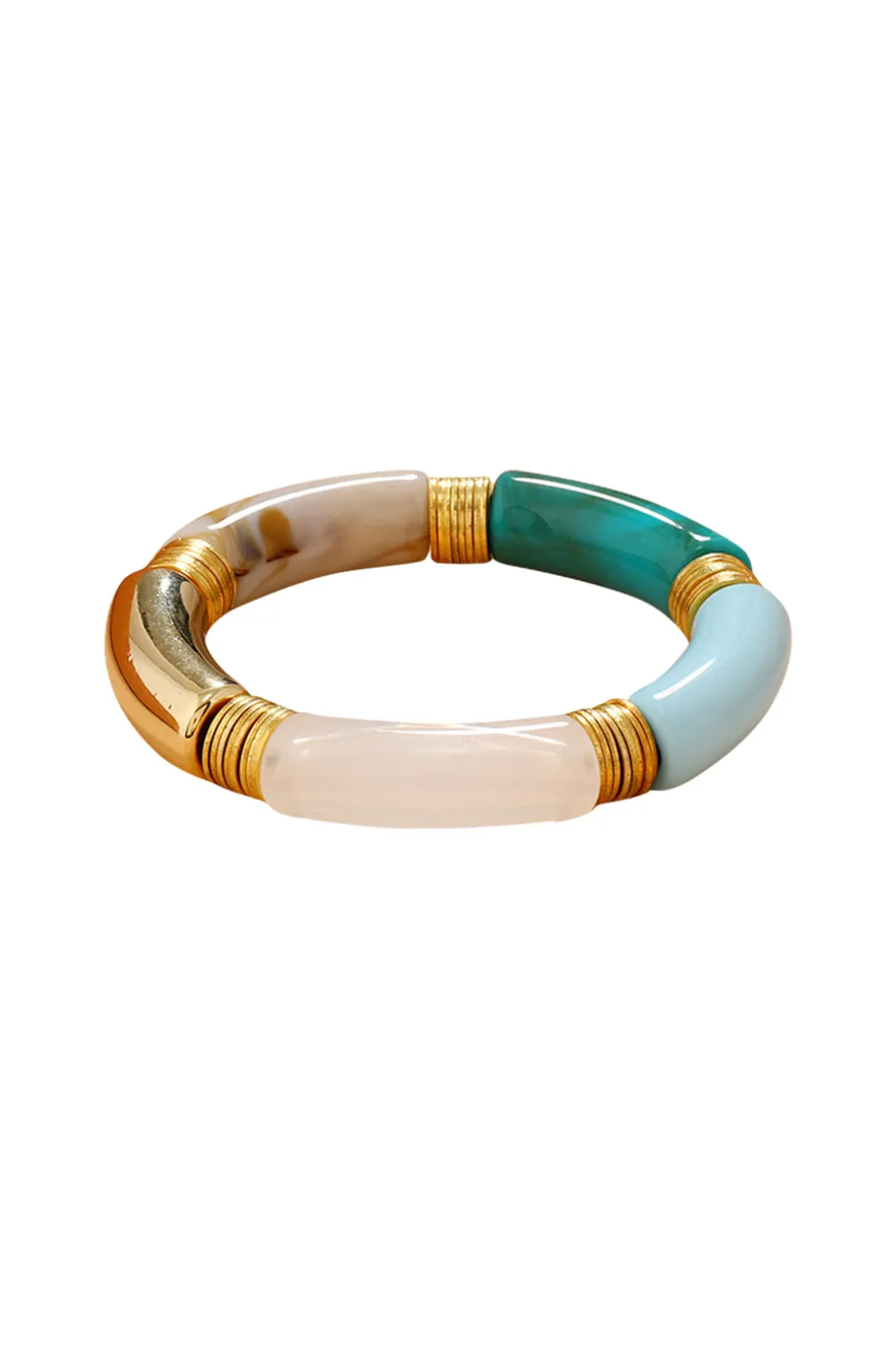 Marble Bamboo Bangle Bracelet