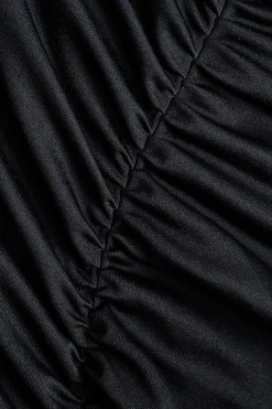 Mesh Backless Patchwork Strapless Maxi Dress