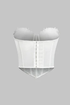 Mesh Corset Waist Bustier Tube Top