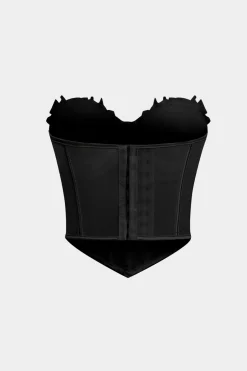 Mesh Corset Waist Bustier Tube Top
