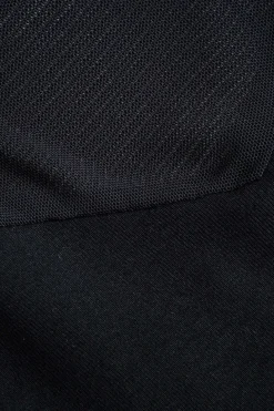 Mesh Patchwork Long-Sleeve Top