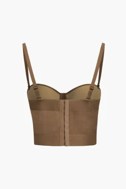 Mesh Underwire Bustier Top
