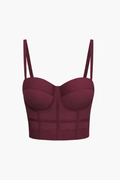 Mesh Underwire Bustier Top