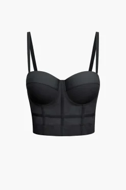 Mesh Underwire Bustier Top