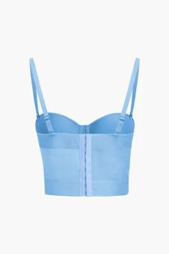 Mesh Underwire Bustier Top