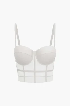 Mesh Underwire Bustier Top