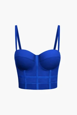Mesh Underwire Bustier Top