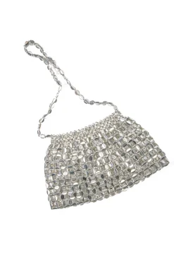 Metal Beaded Retro Shoulder Bag