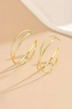 Metal Big Circle Earrings