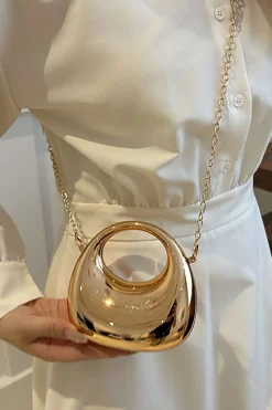 Metal Chain Cross-Body Bag