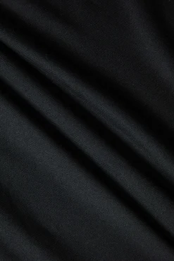 Metal Detail Ruched Long Sleeve Midi Dress