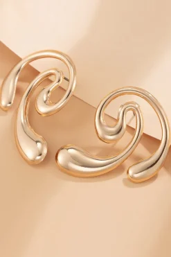 Metal Geometric Earrings