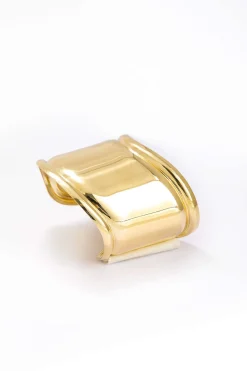 Metal Geometric Wide Bracelet