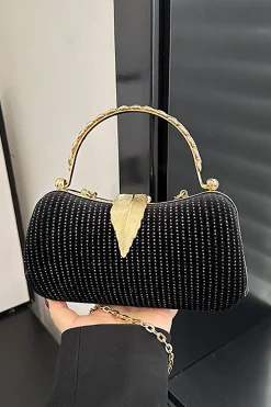 Metal Leaf Clutch Bag