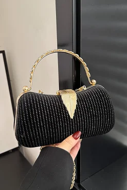 Metal Leaf Clutch Bag