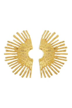 Metal Scalloped Earrings