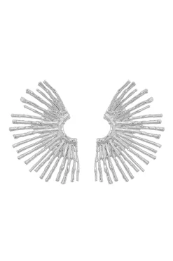 Metal Scalloped Earrings