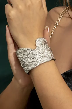 Metal V Notch Cuff Bracelet
