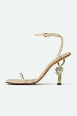 Metallic Almond Toe Heels
