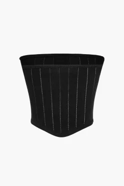Metallic Button Tube Top