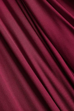 Metallic Detail Off Shoulder Long Sleeve Maxi Dress