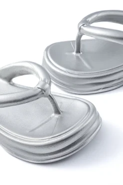Metallic Flip Flops