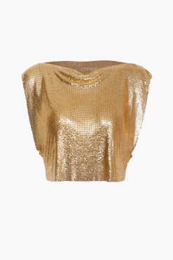 Metallic Glitter Tank Top