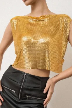 Metallic Glitter Tank Top