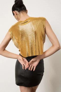 Metallic Glitter Tank Top
