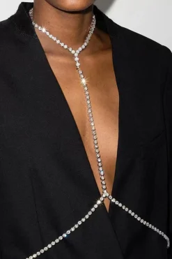 Metallic Pearl Waist Chain