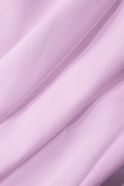 Mock Neck Cut Out Pleated Maxi Dress