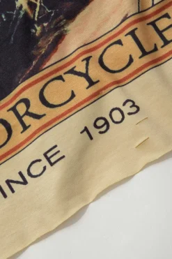 Motorbike Graphic Print Sleeveless T-Shirt