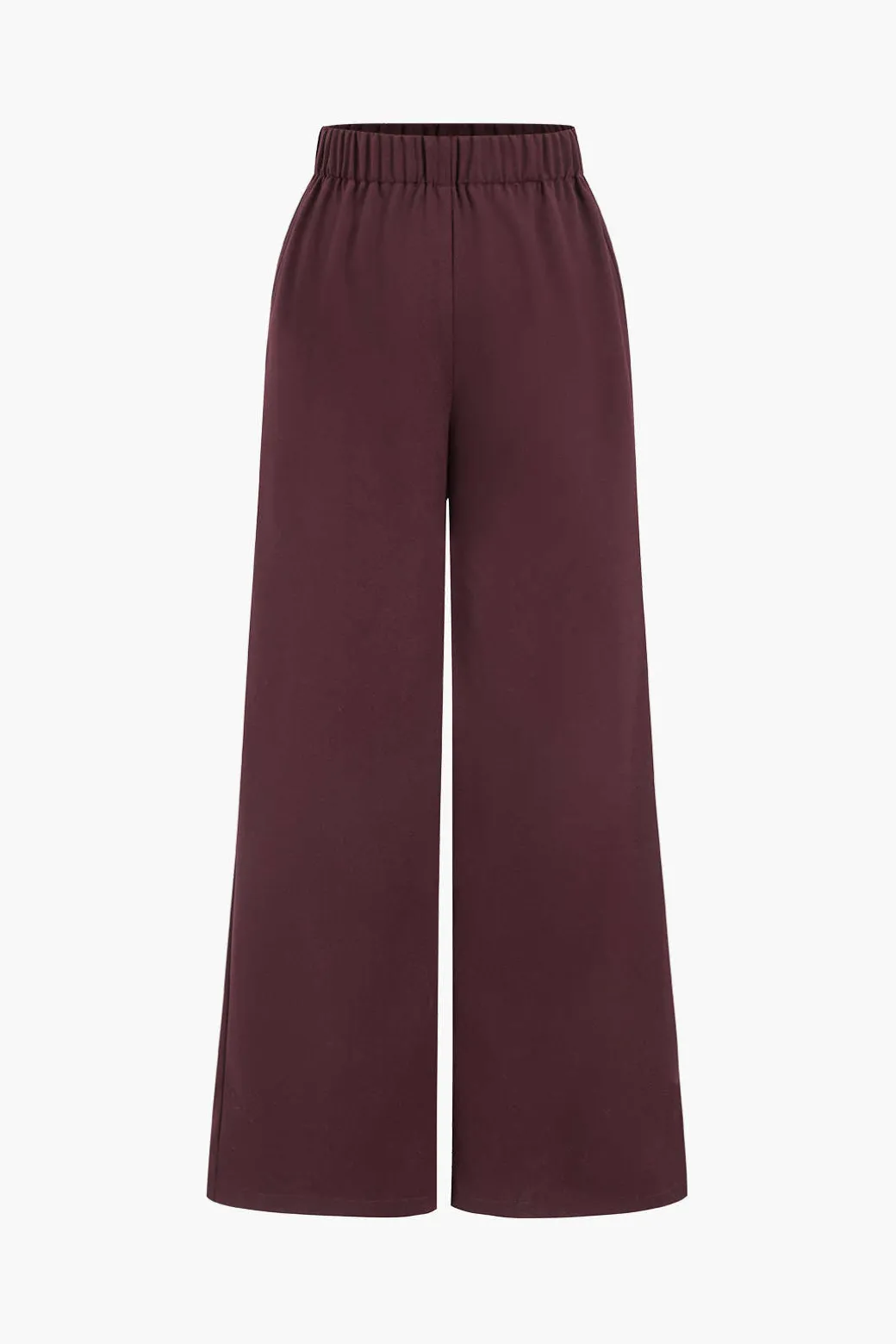 Notched Lapel Belted Blazer And Trousers Set