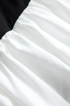 Off Shoulder Patchwork Mini Dress
