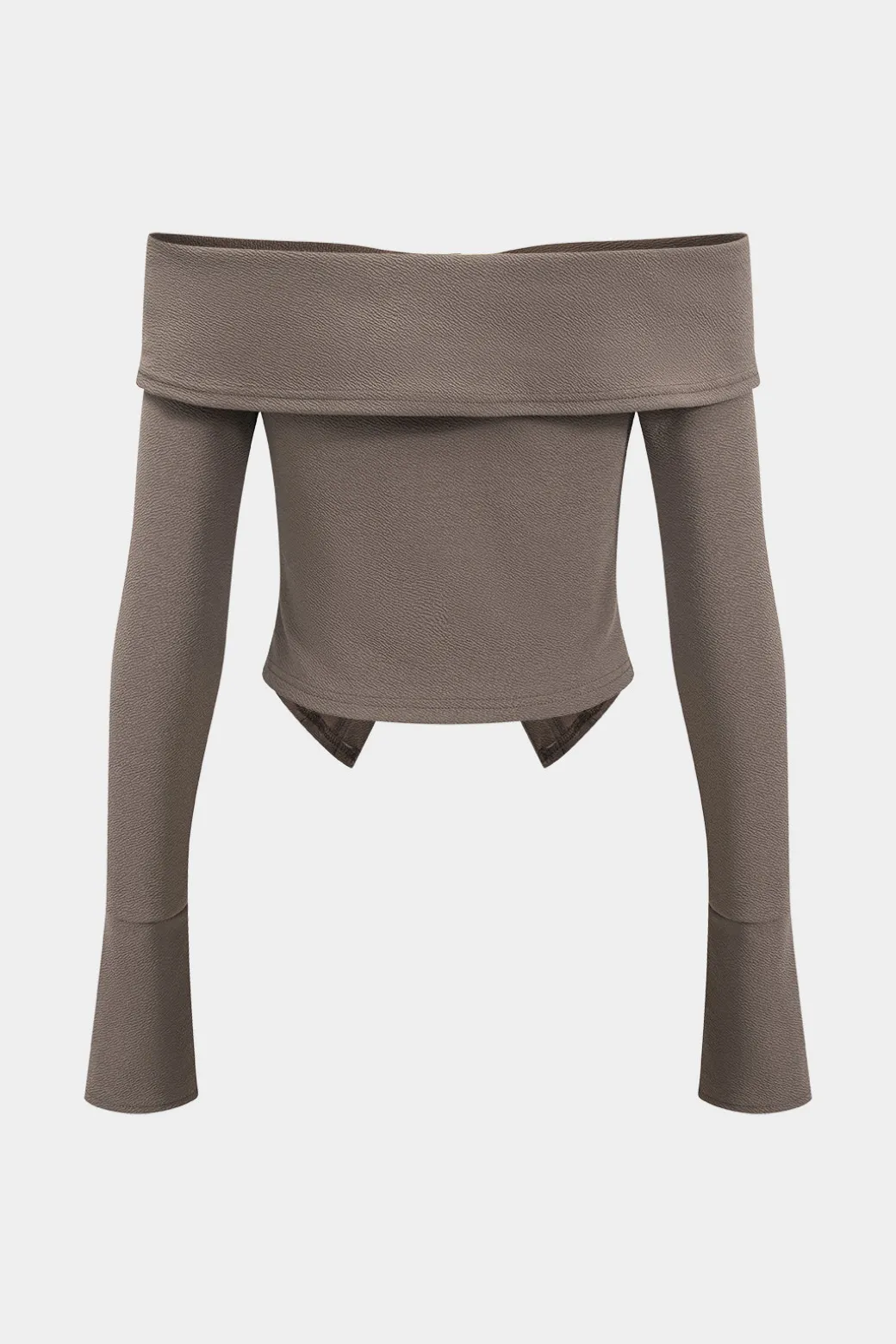 Off Shoulder Top And Asymmetrical Skirt Set