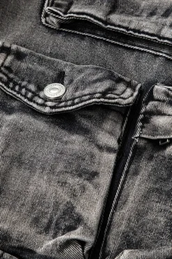 Ombre Multi Pocket Wide Leg Cargo Jeans