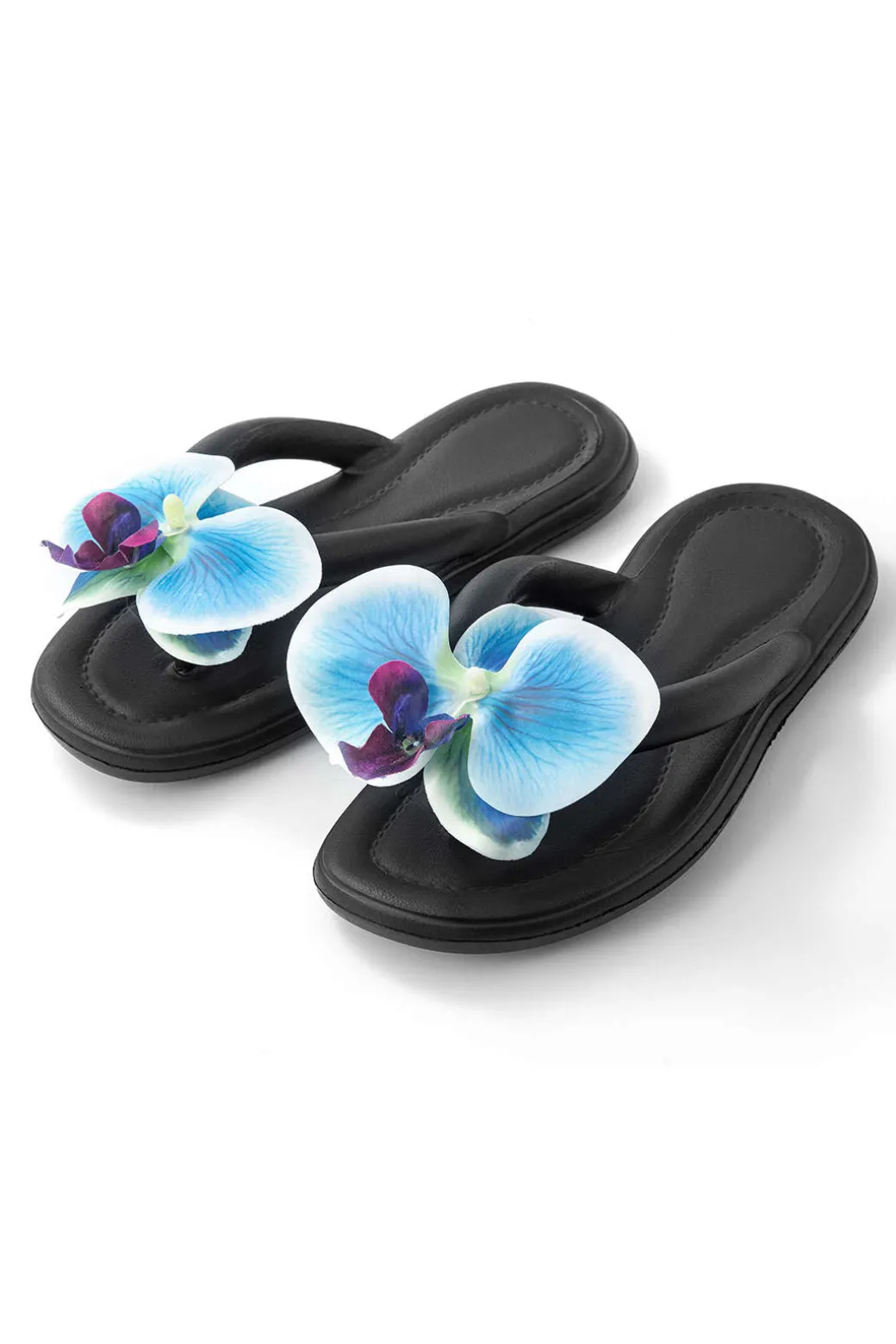 Orchid Decoration Flip Flop Slippers