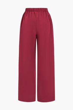 Patchwork Bow Detail Trousers