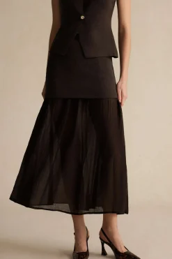 Patchwork Midi Skirt