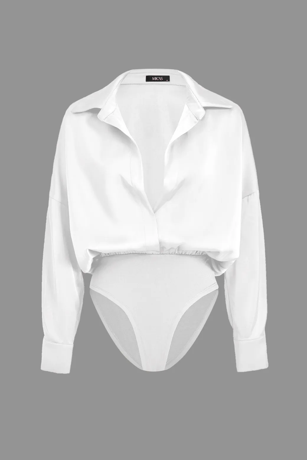Patchwork Satin Bodysuit