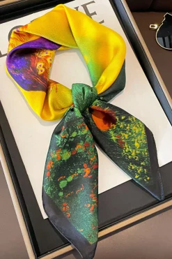 Peacock Print Scarf