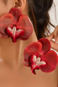 Phalaenopsis Orchid Flower Earrings